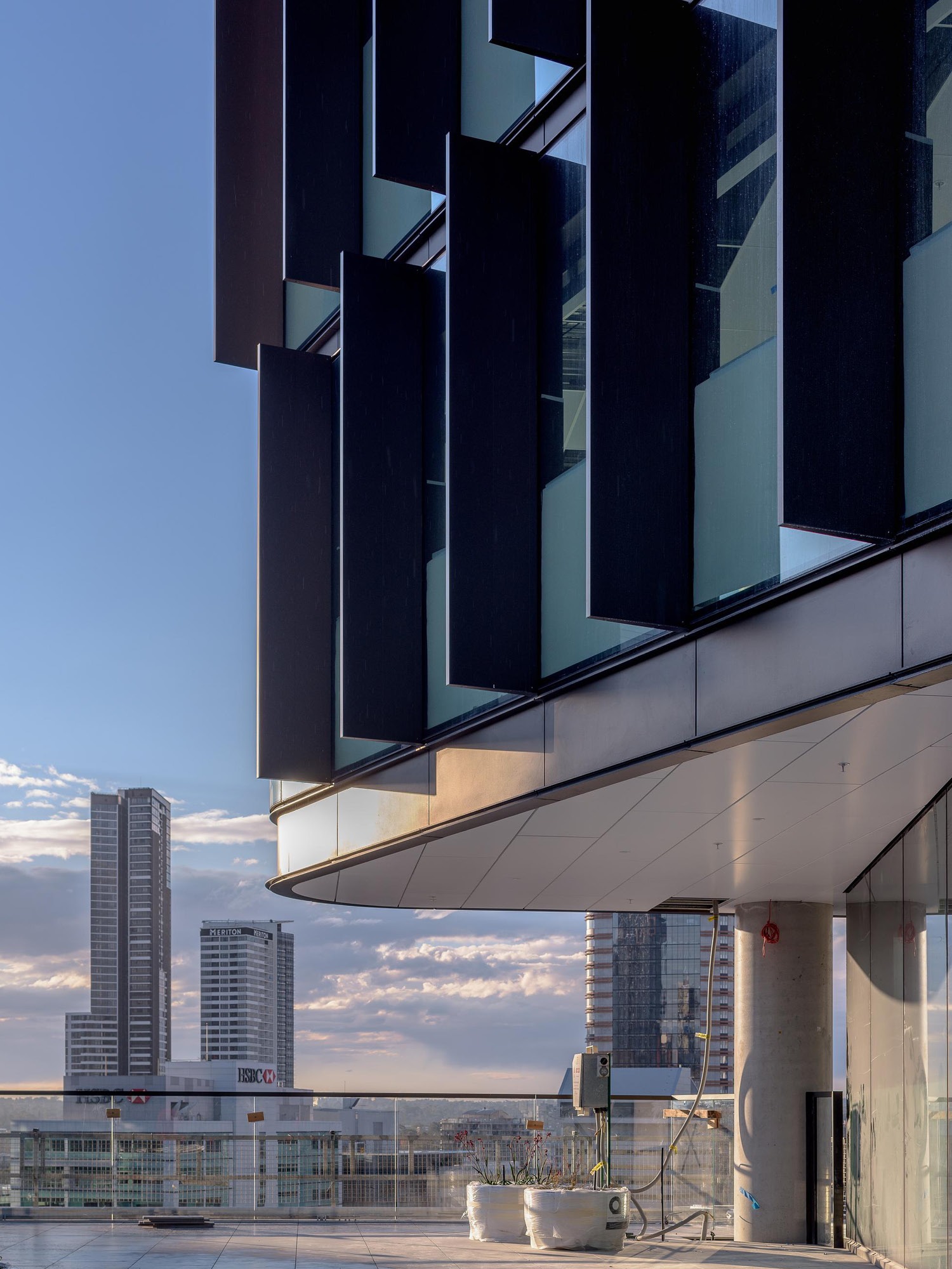Photograph of the sky terrace at 6 Hassall Street