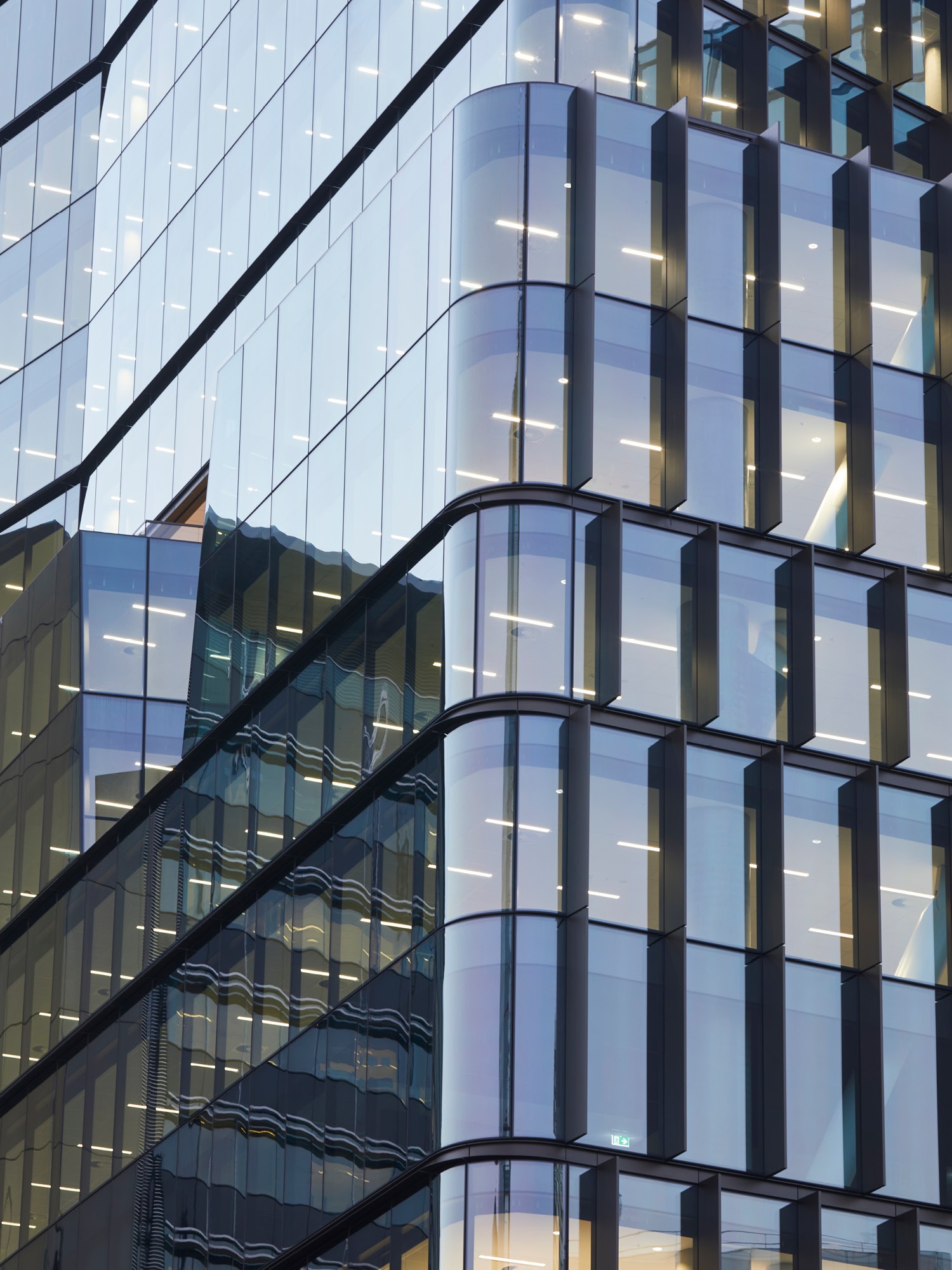 Photograph showing façade details and mid-level terrace location of 6 Hassall Street