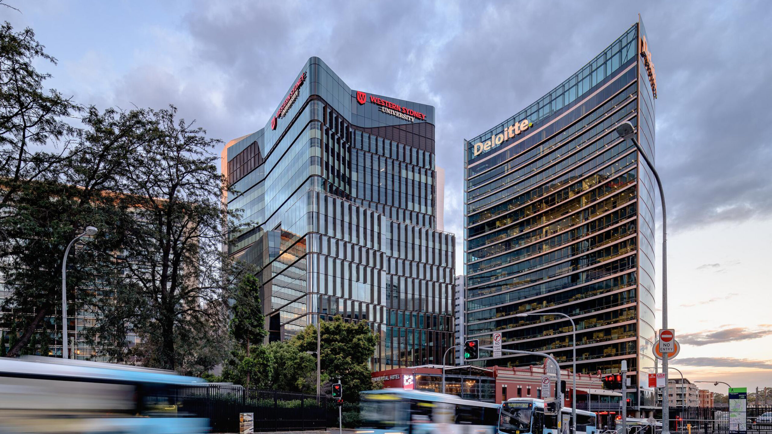 Photograph providing overview of 6 Hassall Street viewed from a distance