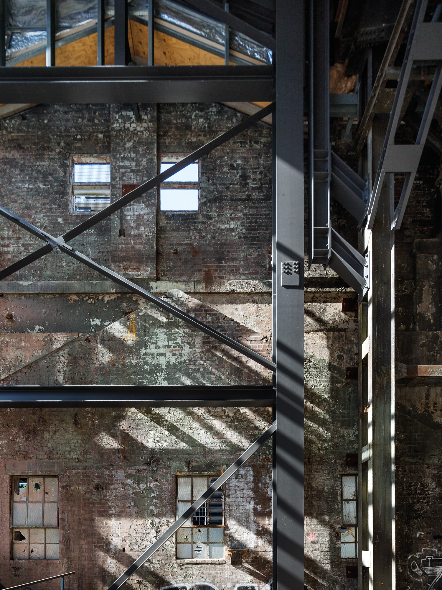 Photograph of of internal space in the Brewery Yard designed by Tzannes