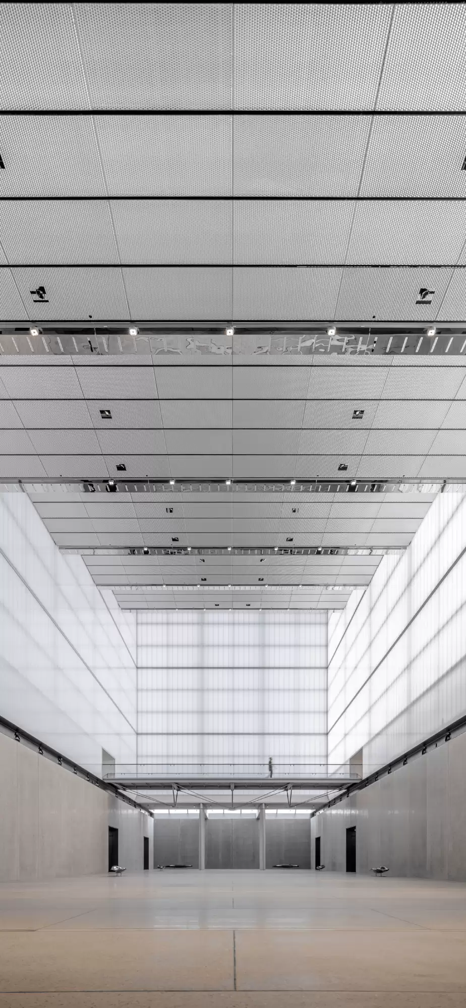 Photograph of Great Hall in the award-wining Dangrove Art Storage Facility designed by Tzannes
