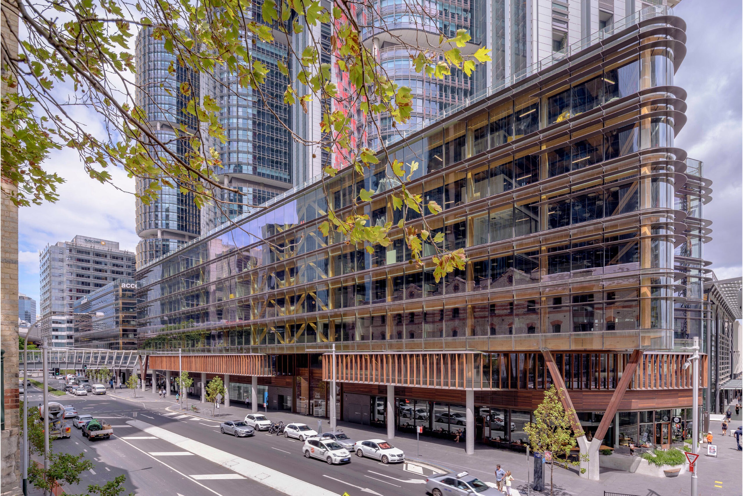 Photograph of exteriors of the awarding-wining Daramu House designed by Tzannes