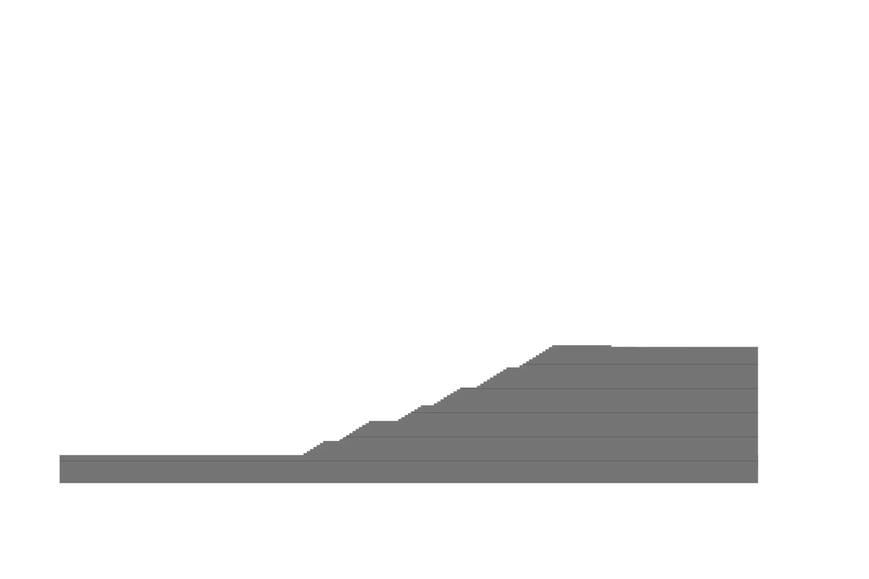 Section drawing though the public through-site link of Opera Residence