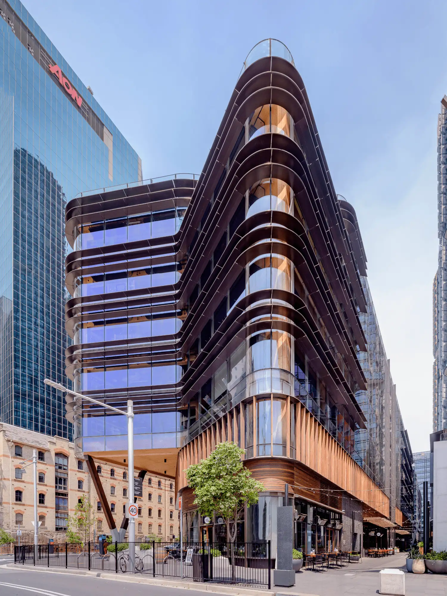 Photograph of exteriors of the award-wining Daramu House designed by Tzannes