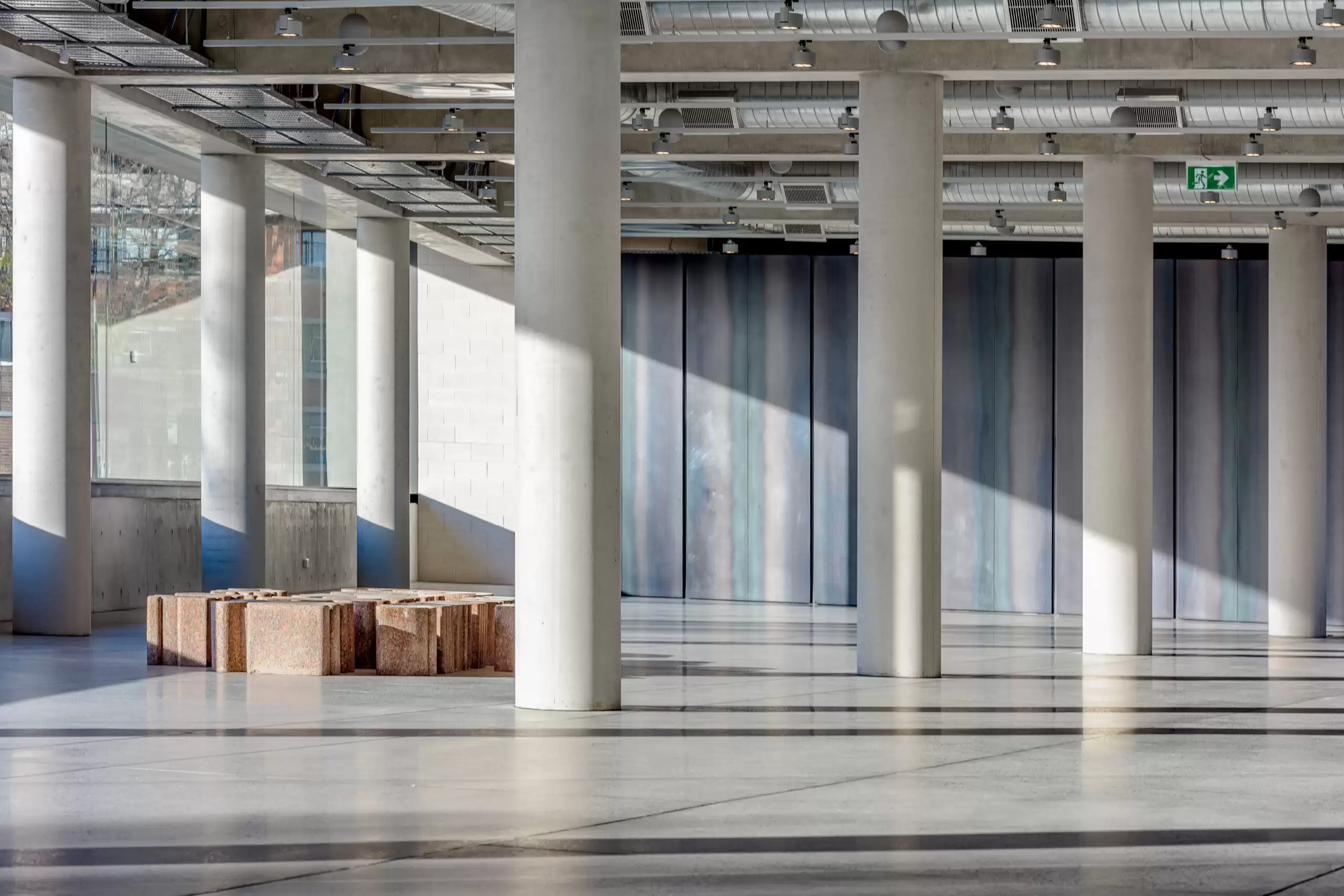 Photograph of function room in the award-wining Dangrove Art Storage Facility designed by Tzannes