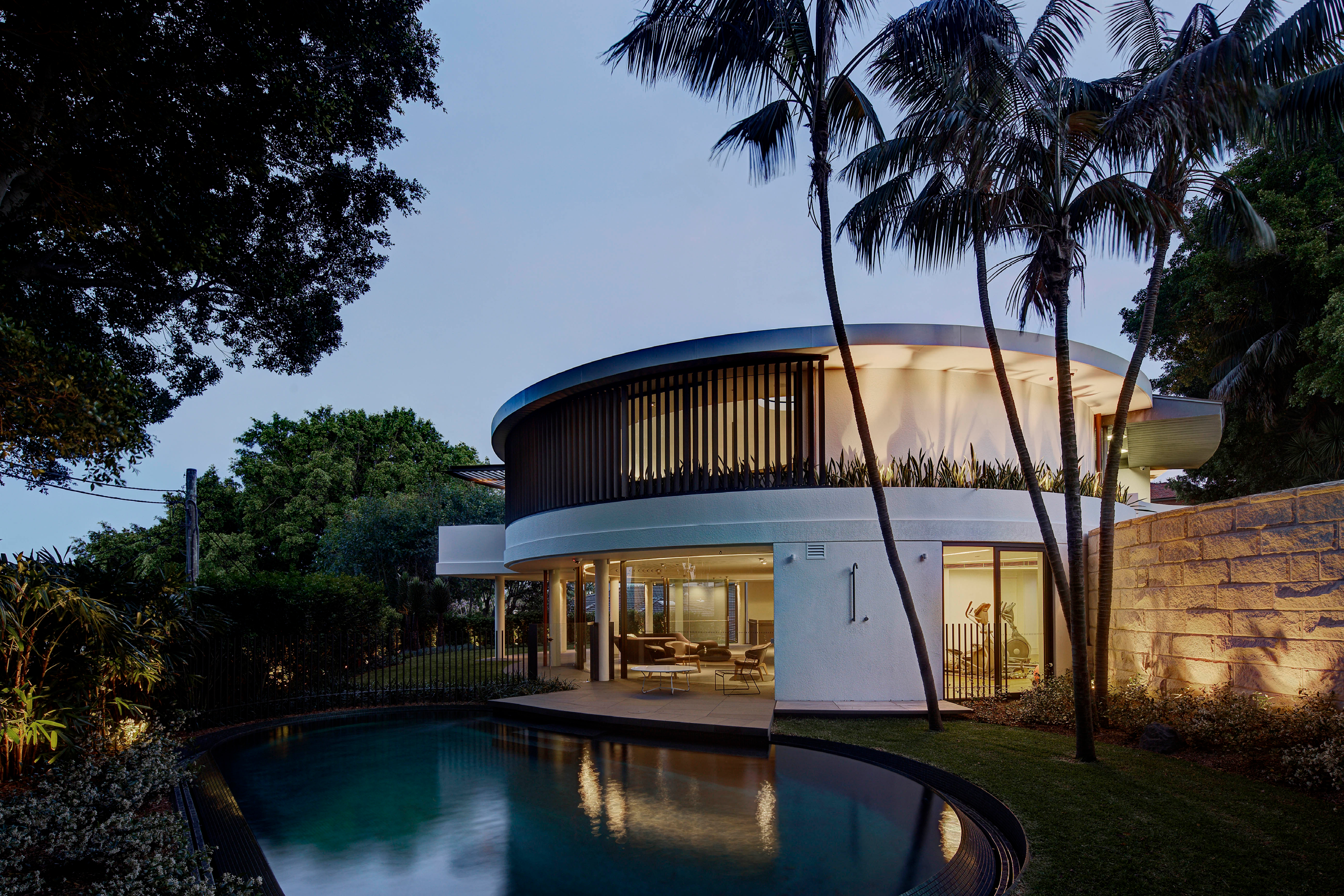 Photograph of the award-wining Bellevue Hill Residence designed by Tzannes