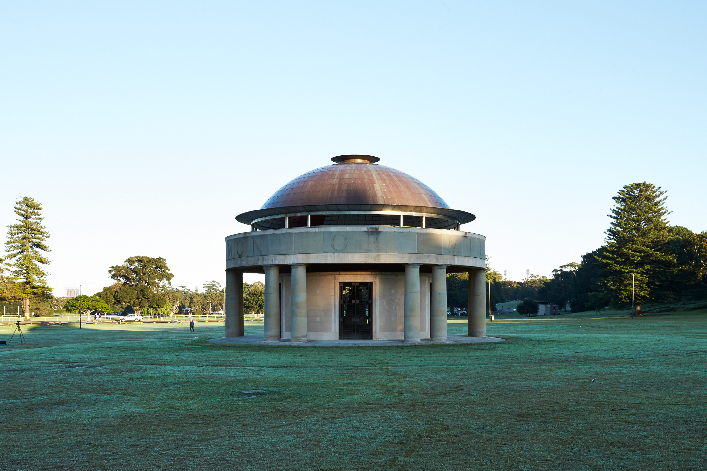 Photograph of the award-wining Federation Pavilion in Centennial Park designed by Tzannes