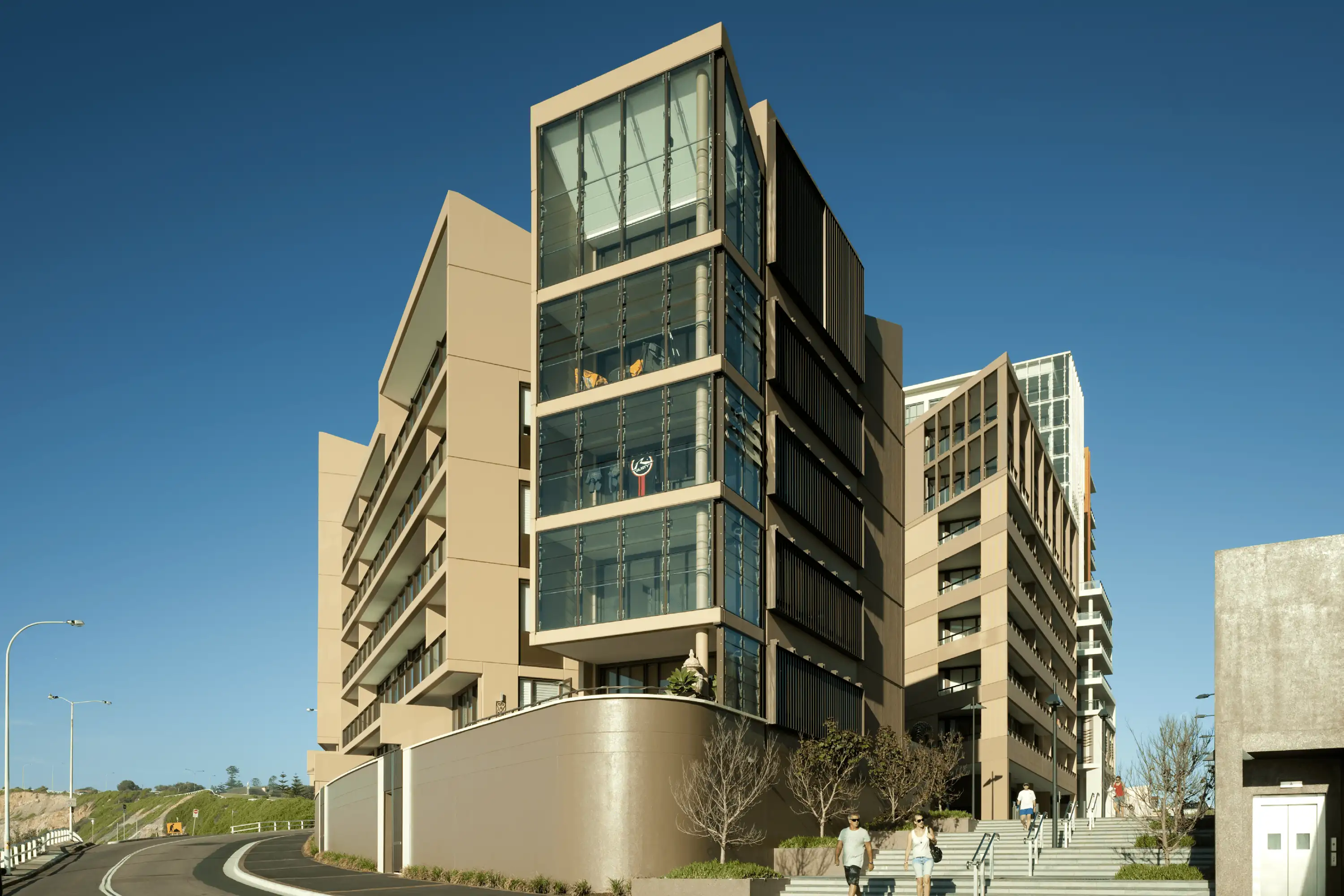 Photograph of exteriors of the award-wining Royal Apartments designed by Tzannes
